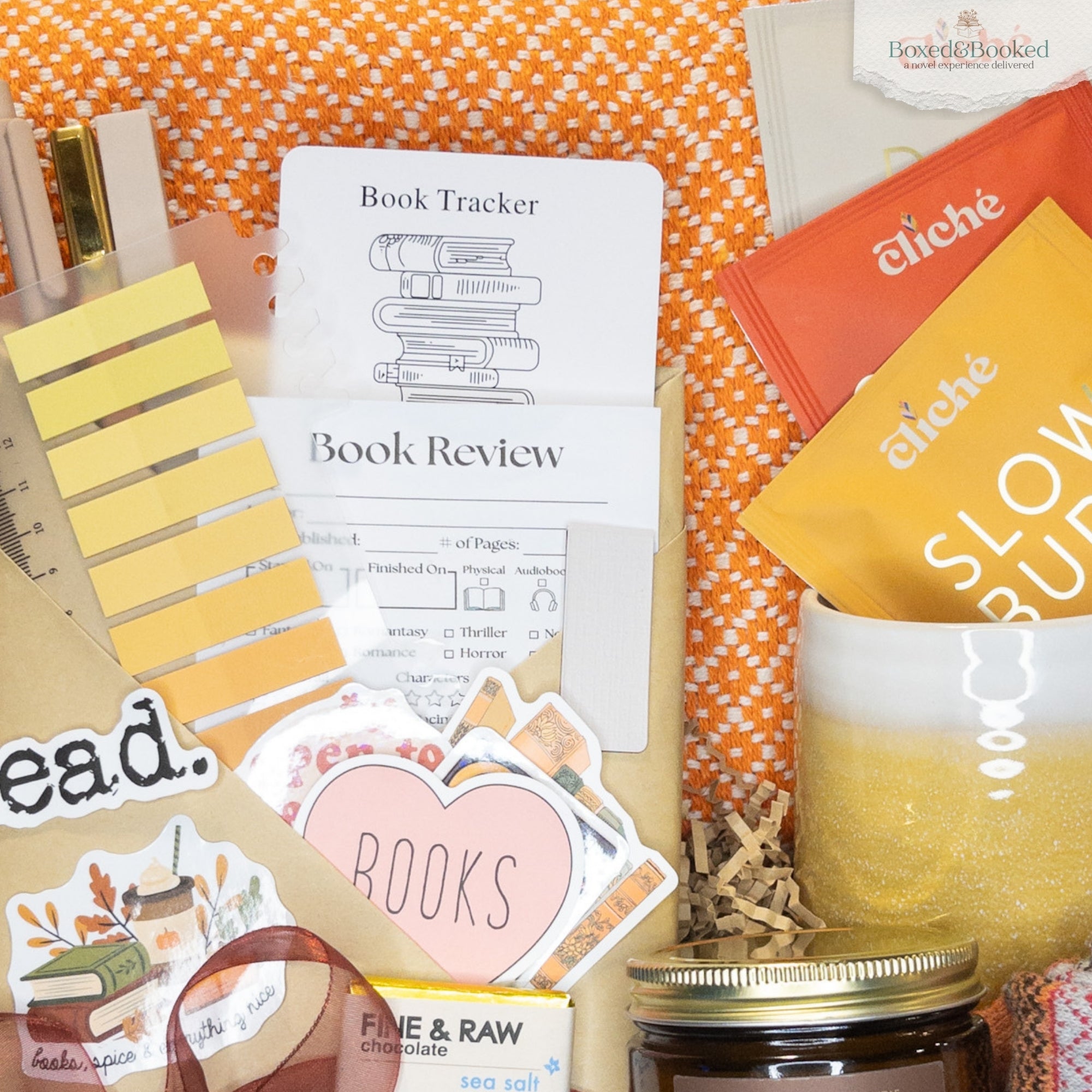 Autumn Orange Blind Date With A Book Gift Box