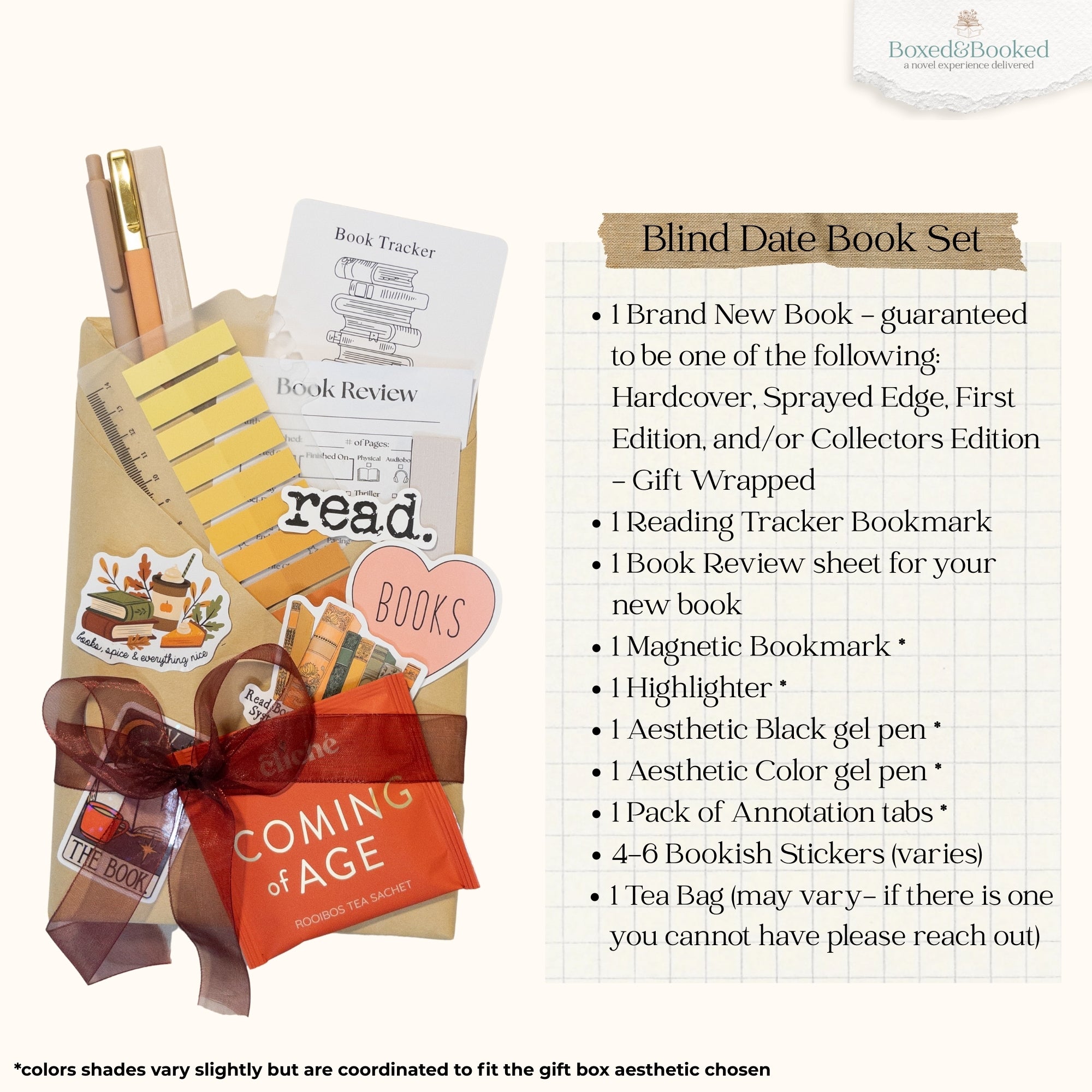 Autumn Orange Blind Date with a Book