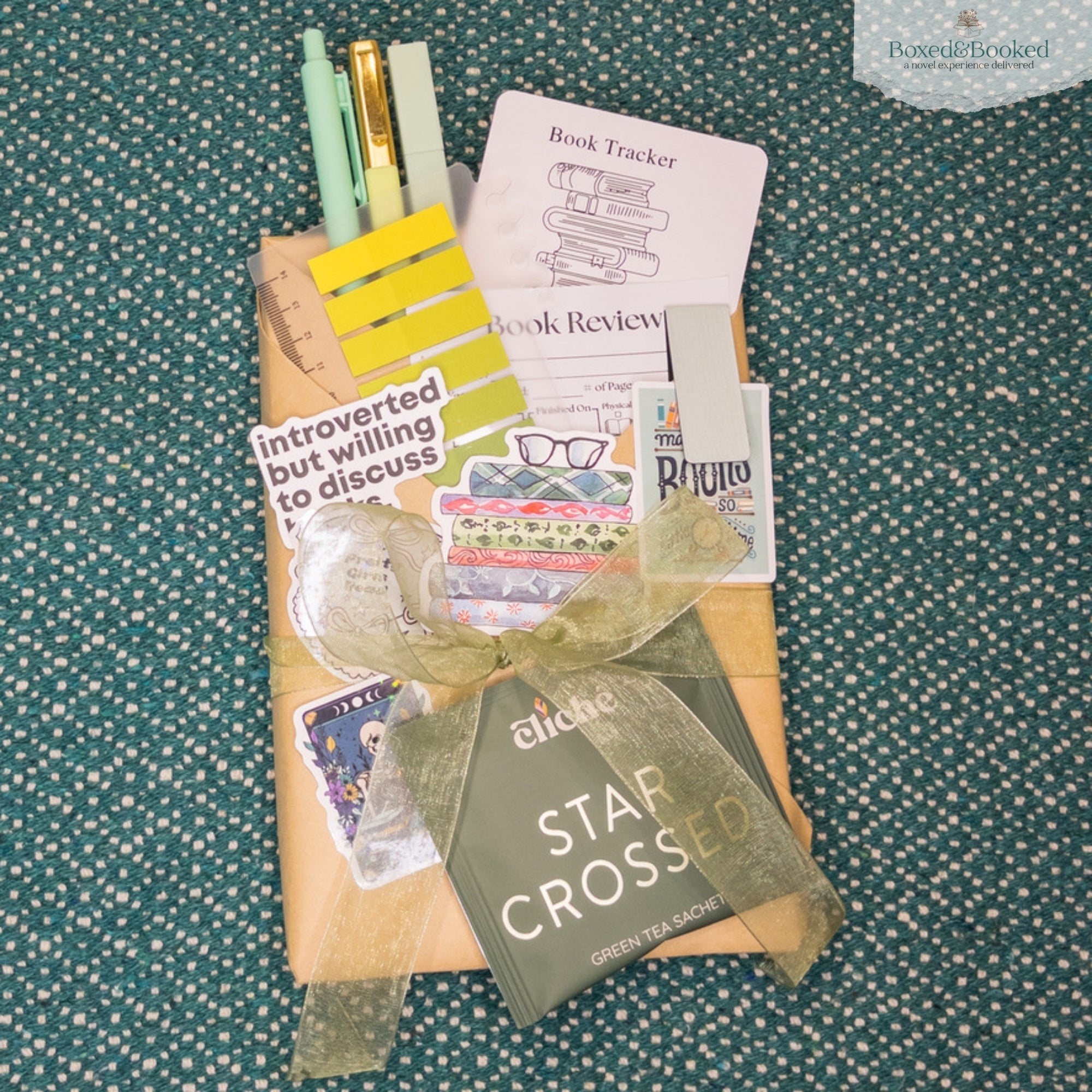 Moss Green Blind Date With A Book Gift Box