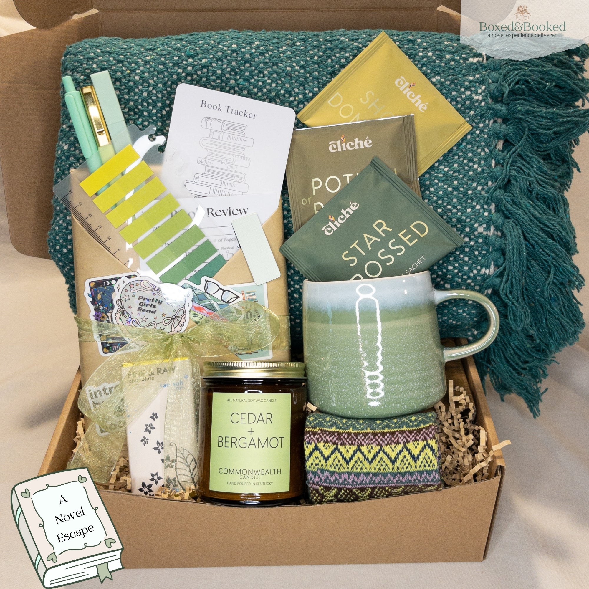 Moss Green Blind Date With A Book Gift Box