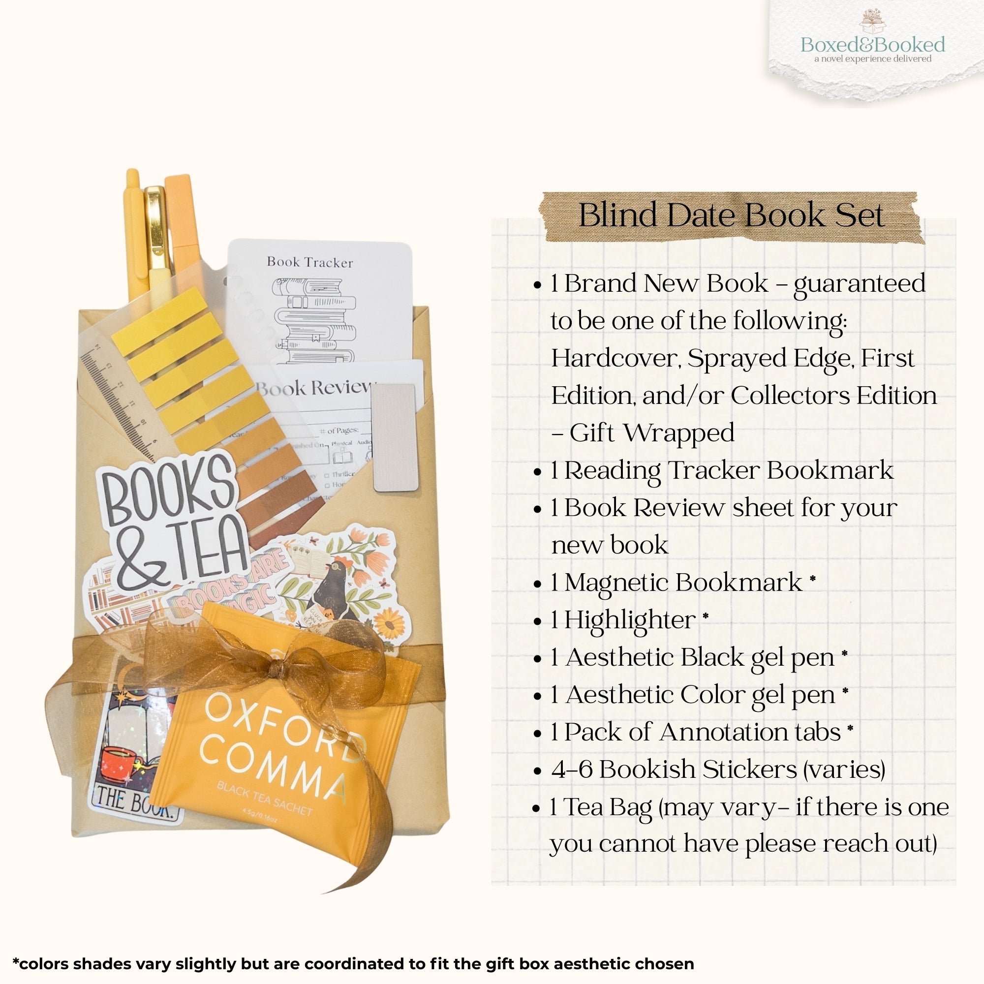 Sunflower Yellow Blind Date with a Book