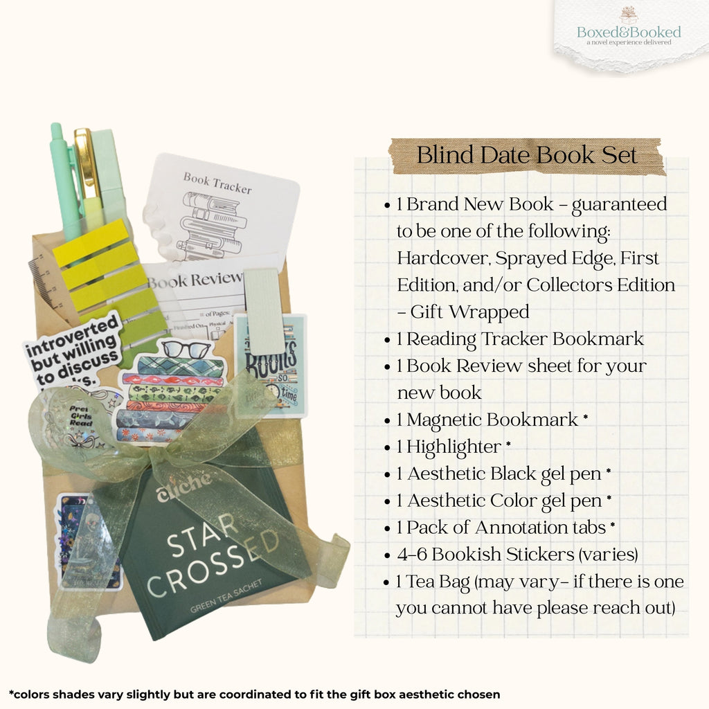 Moss Green Blind Date with a Book