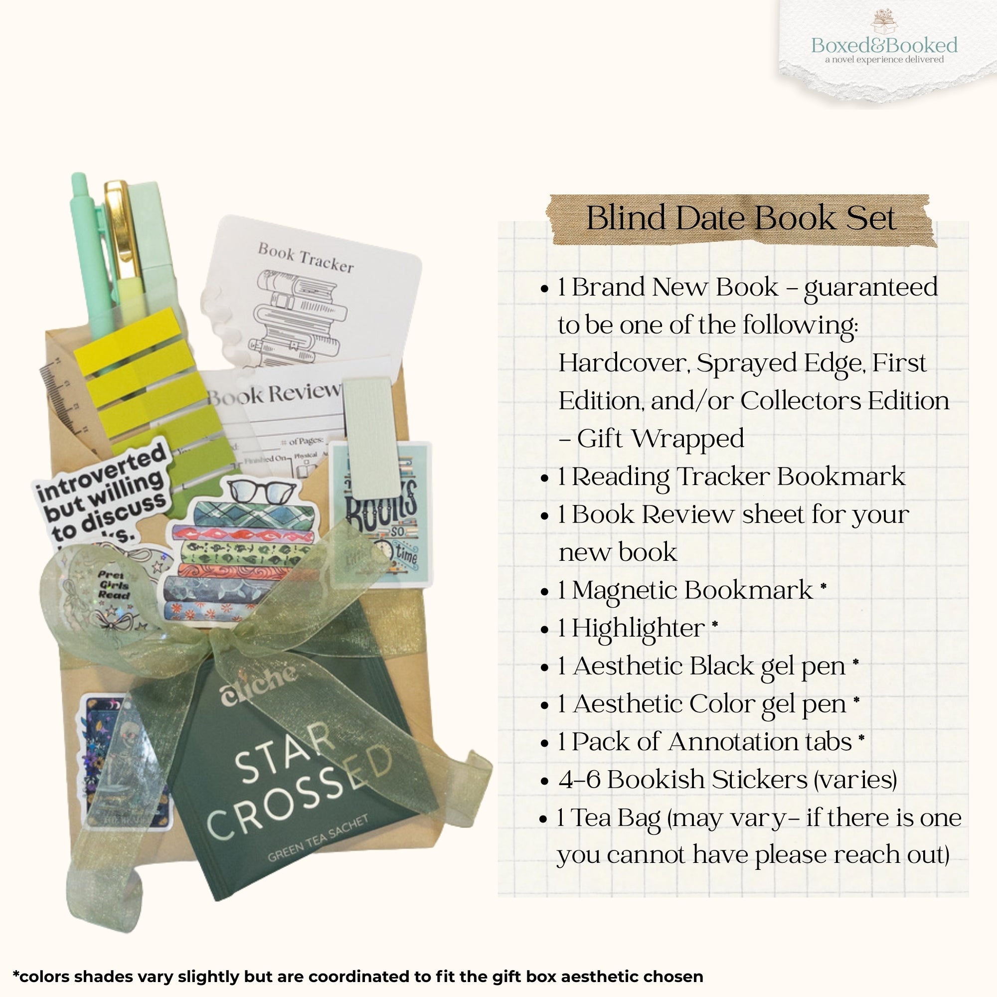 Moss Green Blind Date with a Book